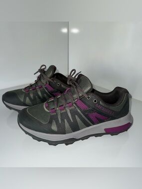 Merrell Zion FST Waterproof Hiking Shoes Womens Size 6.5 Olive Mulberry